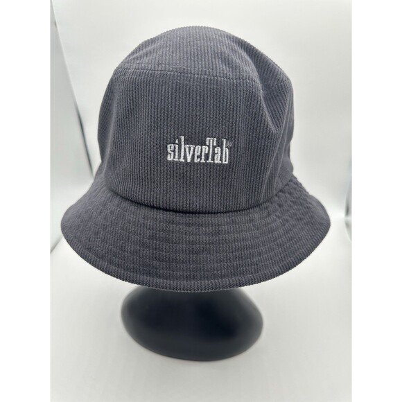 Vintage Levi's Silvertab Gray Corduroy Bucket Hat L/XL Streetwear Grunge - Picture 1 of 4